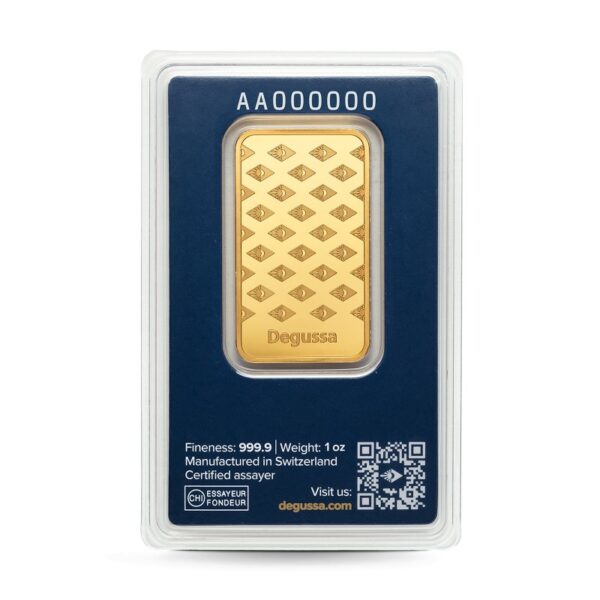 1 oz Degussa Goldbarren (geprägt) – Bild 2