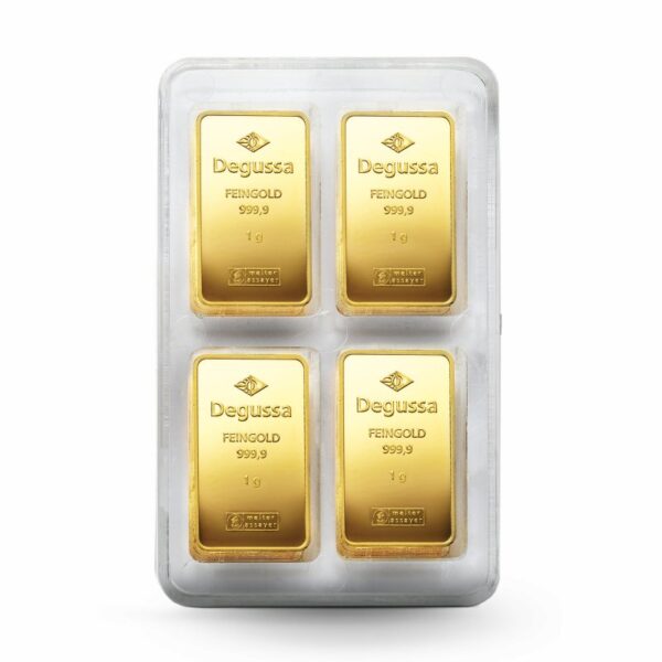 2000 x 1 g Degussa Goldbarren - Combicube® Masterbox (geprägt) – Bild 2