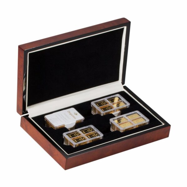 400 x 1 g Degussa Goldbarren - Combicube® Box (geprägt)