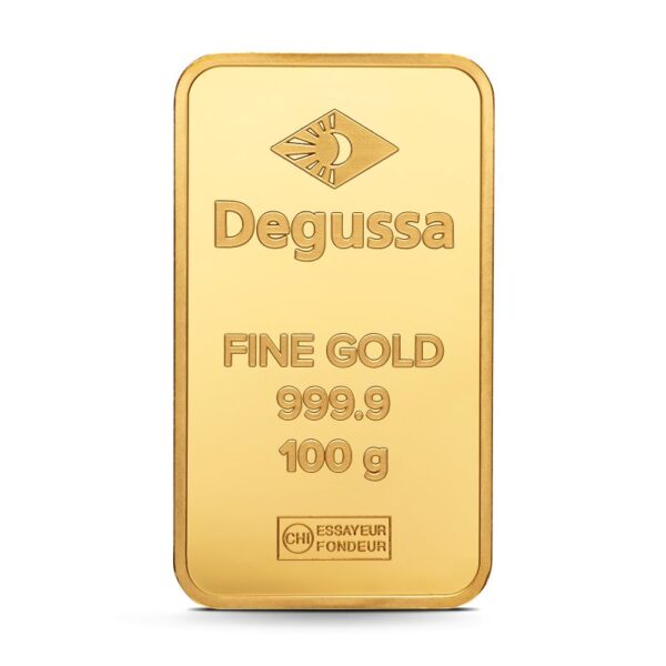 100 g Degussa Goldbarren (geprägt) – Bild 3