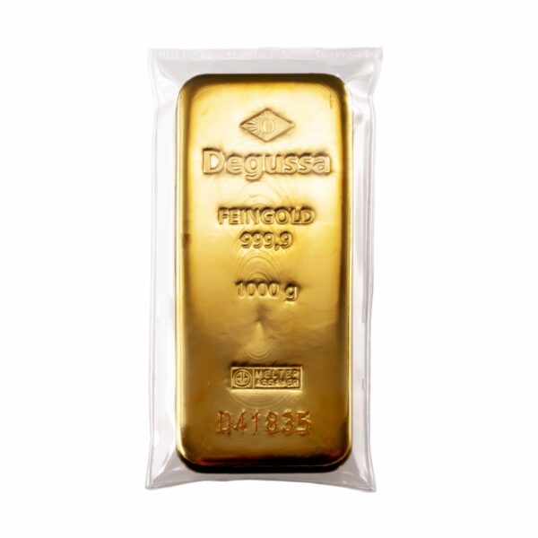 1000 g Degussa Goldbarren (gegossen) – Bild 2