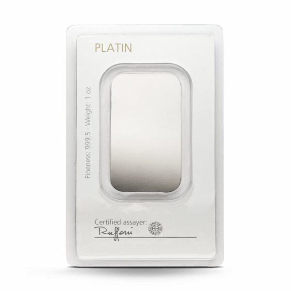 1 oz Degussa Platinbarren (geprägt) – Bild 2