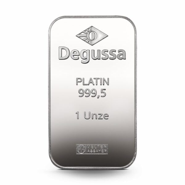 1 oz Degussa Platinbarren (geprägt) – Bild 3