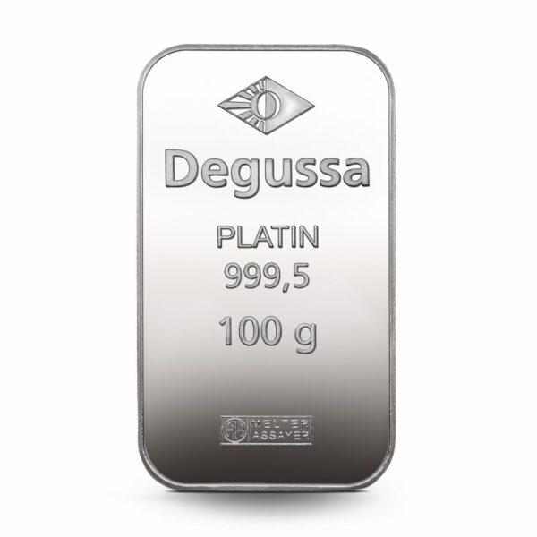 100 g Degussa Platinbarren (geprägt) – Bild 3